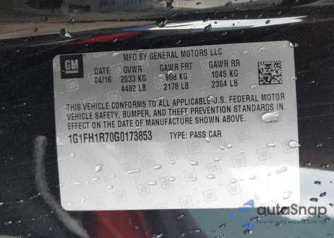 2016 Chevrolet Camaro Ss z USA, uszkodzony, nr VIN 1G1FH1R70G0173853